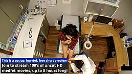 This exams just a formality right? Yasmine woods takes it in her curly latina ass!