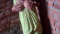 telugu young 18+ girl sparks hot romance with steamy touches in the bathroom setting