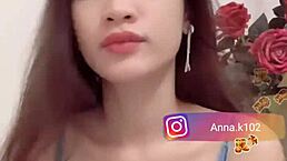 Instagram star Anna K102 boldly showcases her impressive big tits in captivating display