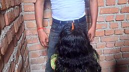 telugu young 18+ girl sparks hot romance with steamy touches in the bathroom setting