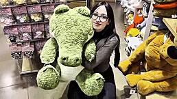 Wow, I got a plush alligator gift and gave back with petite cosplay moans!