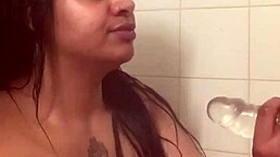 Fresh FACE and BARE ASS - Watch Me FUCK Myself in the SHOWER