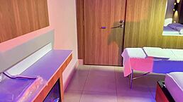 Oh man, check out this hot milf Leyne Rodriguez giving a massage with a happy ending using that Tantaly sex doll.