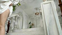 Wow papy knows how to wake sleeping beauty with blonde blowjob action!