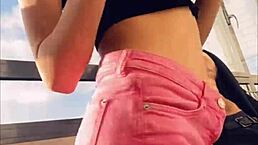 Can Sexy Pornstar Sasha Rose Tempt You with Her Hot Outdoor Striptease Dance?