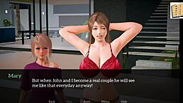 My New Family 62 With Amateur Blonde Redhead Big Tits Riding Cowgirl On Monster Cock In Erotic Homemade Game