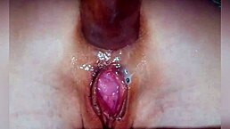 Real wet anal orgasm hits this mature housewife with squirting and gaping close-up