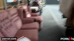 stepson went to bed with mature stepmom who jerked his cock for anal