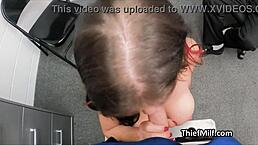 the office threeway unfolded with the slutty mature suspect under hidden cam scrutiny.