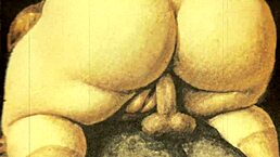 Vintage Drawings of Erotic Ass and Tits