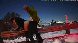 Pregnant woman gets anal action caught in public with moaning and dirty talk