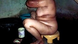 Indian housewife takes a bath in porn video