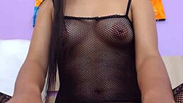 angelina grey shows shaved pussy up close sliding big dildo for squirting orgasm