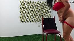 Tasty sister-in-law spreads her big ass on all fours, tempting a hard fuck?