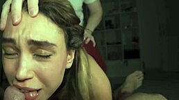 Teen Brunette Slut Bent Over and Fucked Doggystyle on Leash