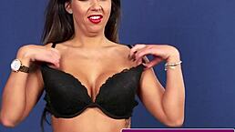 Hey, check out this gorgeous UK milf in stockings getting a facial finish.