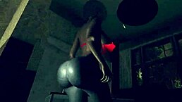 ebony redhead rides cowgirl style in big tits blowjob session