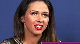 Hey, check out this gorgeous UK milf in stockings getting a facial finish.