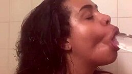 Fresh FACE and BARE ASS - Watch Me FUCK Myself in the SHOWER