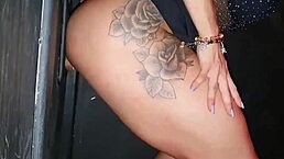 Brunette latina milf with athletic body and big clit gets cute in swing festa putaria at glory hole with anal assfucking.