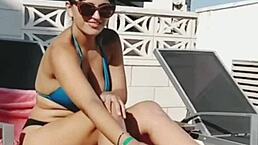 why does claudia bavel tease with striptease and outdoor masturbation in ponytail compilation??