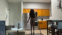 hey, watch lola black lick that lollipop with her pierced nipples and ebony body?