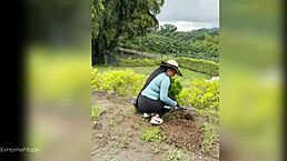 Paid young 18 colombian farm woman for facial cumshot after deepthroat blowjob and pov fuck