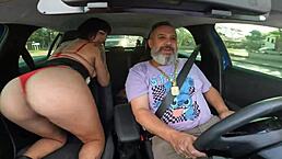 18-Year-Old Novinha Joins Car Ride And Gets Intense Anal Action From Bella Oliveira Outdoors