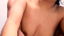 enjoying a steamy session in the bathroom