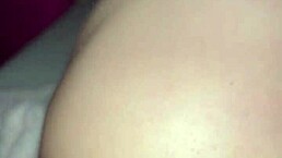 the narrative unfolds as skinny brunette babe jerks off at night while looking at her cute narrow ass holes in homemade couple scene