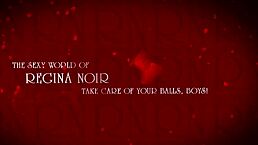 Regina Noir leads yoga session in the office during scene two, sharing relaxation techniques with colleagues