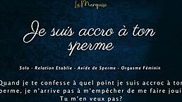 Are you addicted to my cum? Let me guide you in this French audio JOI for cumhungry fun.