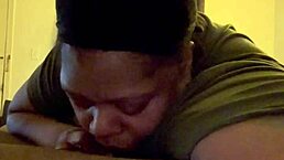 Man, this huge bbw sucks big black cock deepthroat style in bedroom then submits fat ass for more.