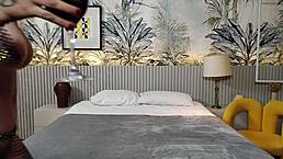 Brazilian milf with big ass takes extreme anal from big black cock neighbor in hotel bedroom surprise