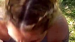 si papi te gusta que te de besitos así y darme la lechita rica con blonde amateur outdoors