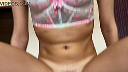 i fuck skinny european babe nela decker hard in front of mirror with her muscular curvy body screaming