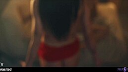 Girl makes her mind fucked step sis squirt with pussy licking and scissoring.