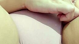 Hey, this woman loves posting every rub on her wet pussy that she gives