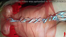 Merry Christmas Curves Tempt With Mature Lady's Natural Tits And Delicious Wet Hairy Pussy