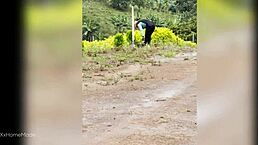 Paid young 18 colombian farm woman for facial cumshot after deepthroat blowjob and pov fuck