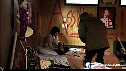 Laura Wiggins in Shameless S01E12 2011 suggests teen blowjob and big tits nudity.