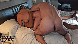 I watched as my wife took creampie from monster cock in cuckold swingers session with tattoos and group action.