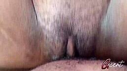 i crave that extreme close-up pussyfucking with my black girlfriend's wet tight hole leading to romantic macro creampie and passionate moans