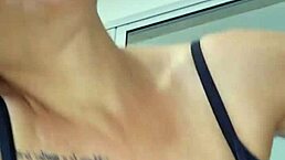 alinemilf gagging deepthroat cum in mouth from retro blue films