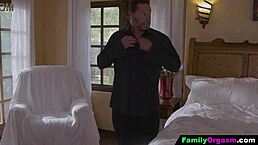 Raunchy stepdaughter, tempt your stepdad in the bedroom now