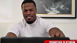 I watched blonde babe leya falcon ride jamie knoxxs massive dick like a pro in homemade interracial action