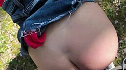 Slut Wife Tied To Tree For Cheating Gets Fucked And Creampied By Stranger In Public