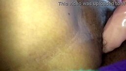 Wet Panties Orgasm With Spanking And Fingering On Big Ass In Tight Fetish Dress For Curvy Babe.