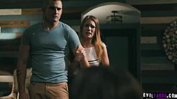 Sexy best friends Jane Wilde and Natalie Knight share Nathan Bronson's huge cock in threesome