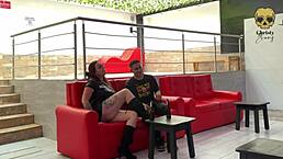 i meet this cute guy at the bar and... uh, we end up fucking in the bathroom with my pierced nipples wet.